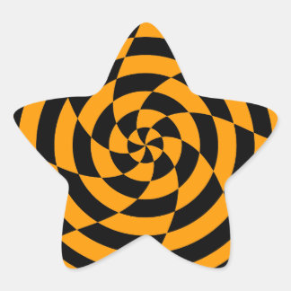 Corey Tiger 80er Vintag Op Art Stern-Aufkleber