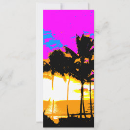 Corey Tiger 80er Vintag Palm Trees Sunset