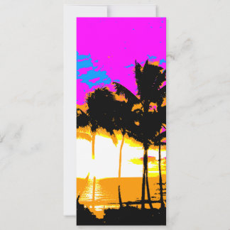 Corey Tiger 80er Vintag Palm Trees Sunset