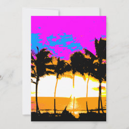 Corey Tiger 80er Vintag Palm Trees Sunset