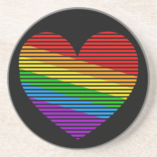Corey Tiger 80er Vintag Rainbow Strips Untersetzer