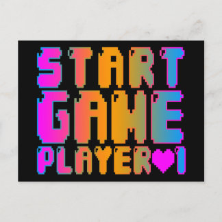 Corey Tiger 80er Vintag Start Game Player 1 Postkarte