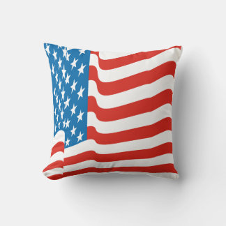 Corey Tiger 80er Vintag Wave US-amerikanische Flag Kissen