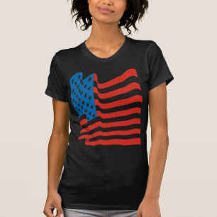 Corey Tiger 80er Vintage-amerikanische Flagge T-Shirt