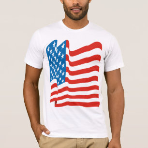 Corey Tiger 80er Vintage-amerikanische Flagge T-Shirt