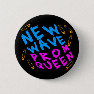 Corey Tiger 80er Vintage New Wave Abschlussballkön Button