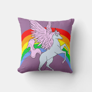 Corey Tiger 80er Vintage Regenbogen Einhorn Kissen