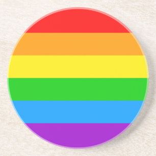 Corey Tiger 80er Vintage Regenbogen Getränkeuntersetzer