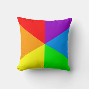 Corey Tiger 80er Vintage Retro Regenbogen Dreiecke Kissen