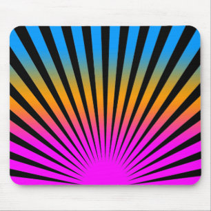 Corey Tiger 80er Vintage Rising Sun Streifen Mousepad