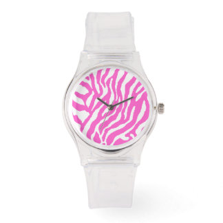 Corey Tiger 80er Vintage Tiger Streifen (rosa) Armbanduhr