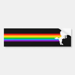 Corey Tiger-80er Vintager Artunicorn-Regenbogen Autoaufkleber