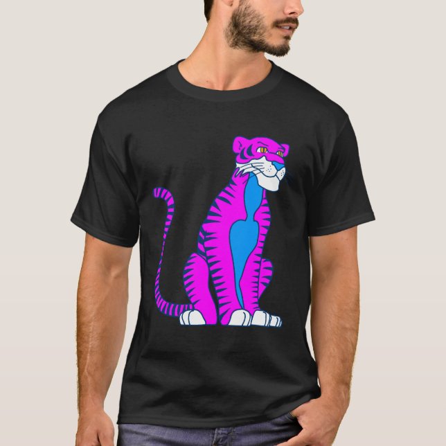 COREY TIGER 80's ALERT PINK TIGER T-Shirt (Vorderseite)