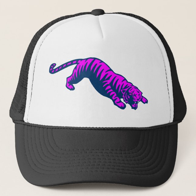 COREY TIGER 80'S CROUCHED TIGER TRUCKERKAPPE (Vorderseite)