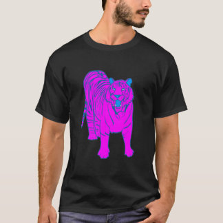 COREY TIGER 80's PINK TIGER STEHEND T-Shirt