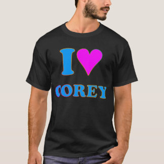COREY TIGER 80's Retro I LIEBE COREY T-Shirt