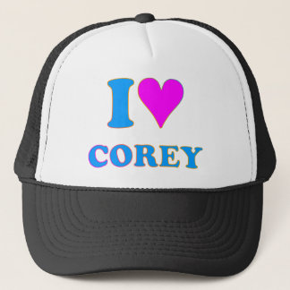 COREY TIGER 80's Retro I LIEBE COREY Truckerkappe