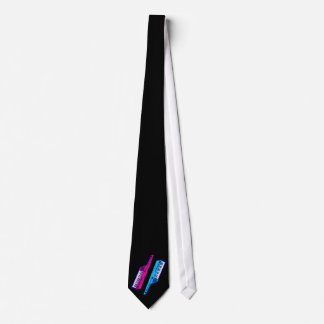 Corey Tiger 80's Retro Keytar Pink & Blue Krawatte