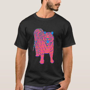 COREY TIGER 80'S STRIPED TIGER STEHEND T-Shirt