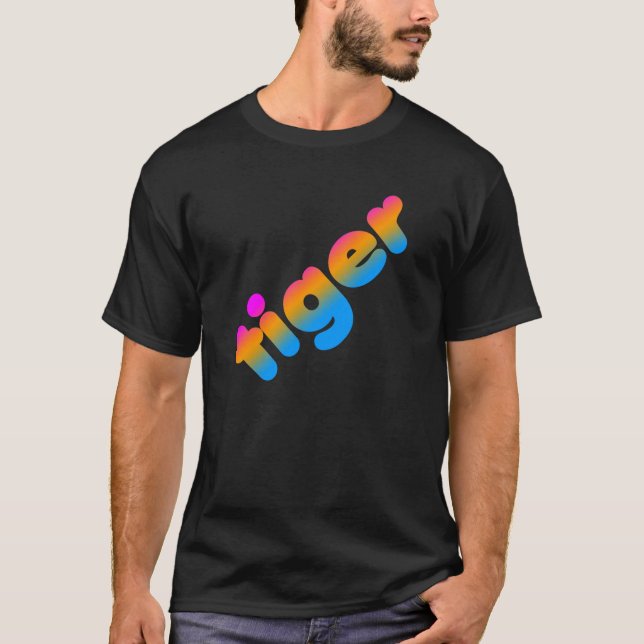 COREY TIGER 80's TIGER NIEDLICH T-Shirt (Vorderseite)