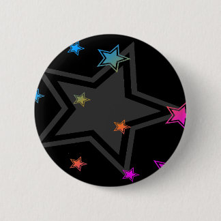 COREY TIGER ACHTGHTIES RETRO DISCO STARS BUTTON