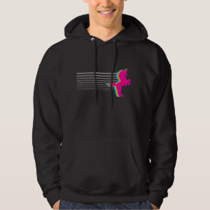 COREY TIGER-Achtzigerjahre RETRO VINTAGER UNICORN Hoodie