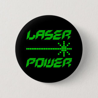 COREY TIGER RETRO LASER POWER der 80er Jahre Button