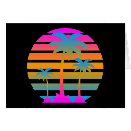 COREY TIGER RETRO SUNSET PALM BÄUME