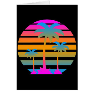 COREY TIGER RETRO SUNSET PALM BÄUME