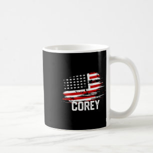 Corey Usa Flag Personalisiert 4. Juli Corey Kaffeetasse