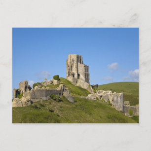 Corfe Castle, Corfe, Dorset, England Postkarte