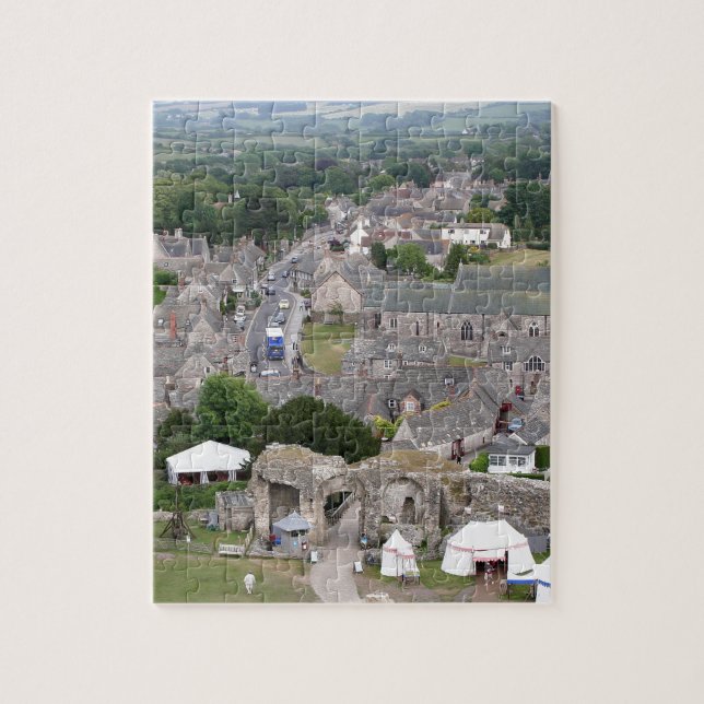 Corfe Schloss, Dorset, England Puzzle (Vertikal)