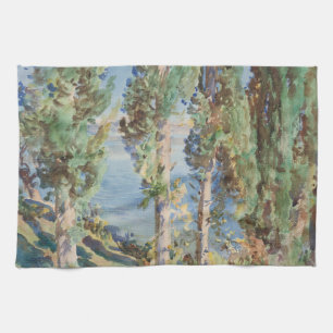 Corfu Cypresses von John Singer Sargent Geschirrtuch