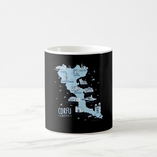 Corfu Greece Corfu Kaffeetasse (Mittel)