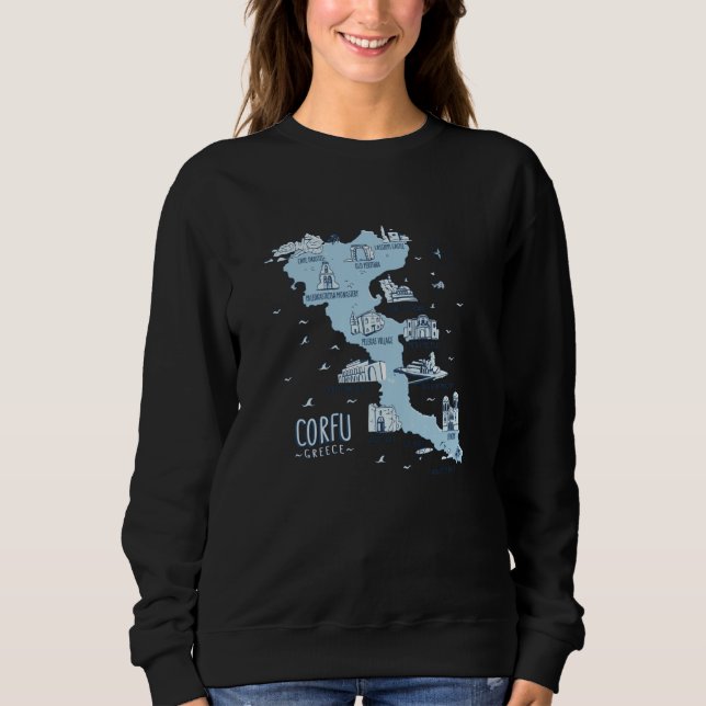 Corfu Greece Corfu Sweatshirt (Vorderseite)