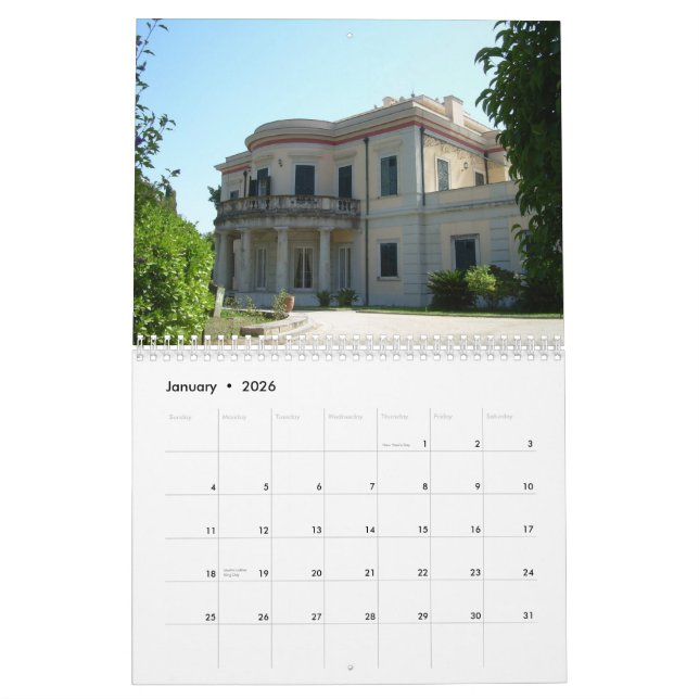 CORFU, GRIECHISCHER Mauerkalender Kalender (Jan 2026)