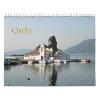 CORFU, GRIECHISCHER Mauerkalender Kalender