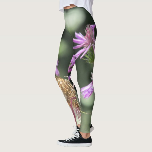 Corfu Lilac Wildblumen Leggings (Links)