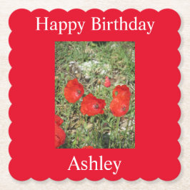 Corfu Red Poppies Untersetzer