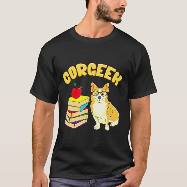 Corgeek Corgi Pun T-Shirt (Vorderseite)