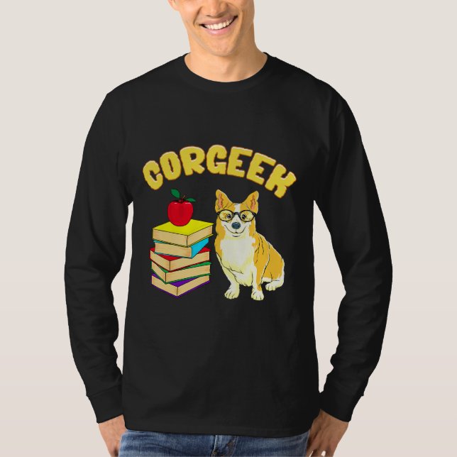 Corgeek Corgi Pun T-Shirt (Vorderseite)