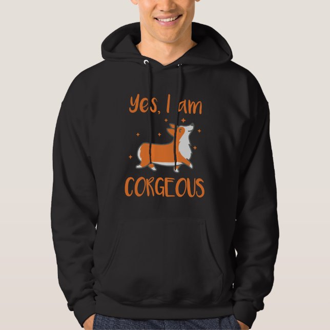 Corgeous Corgi Hoodie (Vorderseite)