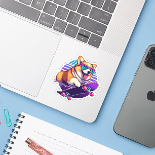 Corgi 80er-Skater Aufkleber