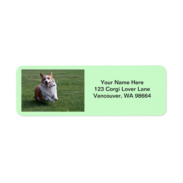 Corgi Address Labels (Vorne)