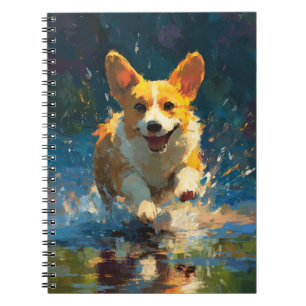 Corgi Adventure Splash Notebook Notizblock