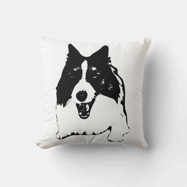 Corgi Akzent für Sofas Kissen (Vorderseite)