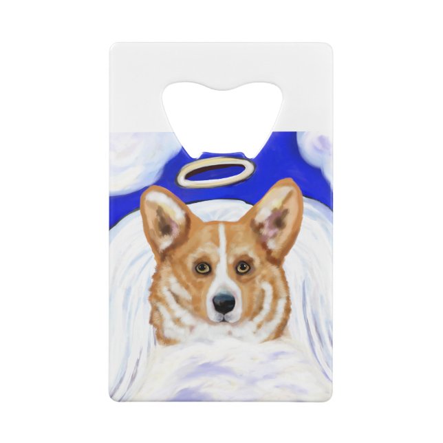 Corgi Angel Geldbeutel Flaschenöffner (Rückseite)