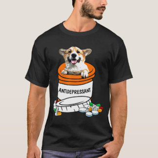 Corgi Antidepressivum Antidepressiva Niedlich Hund T-Shirt