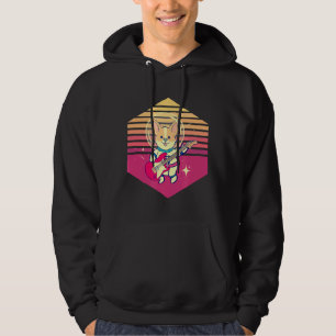 Corgi-Astronaut spielt Gitarre Vintage für Gitarre Hoodie