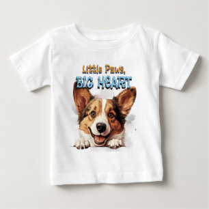 Corgi Baby Shirt   Kleine Pfoten Großes Herz